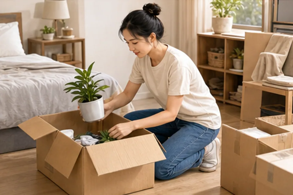 The right order for unpacking at a new home