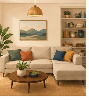 Minh họa 2D vật phẩm phong thủy: chọn vừa đủ, tránh mê tín và lãng phí